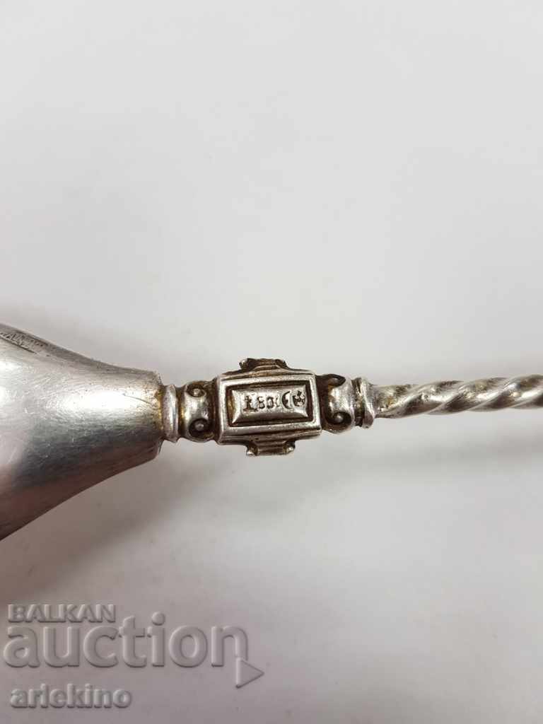 Delivery of Beautiful European silver spoon 800 BC. Delivery of Beautiful European silver spoon 800 BC.