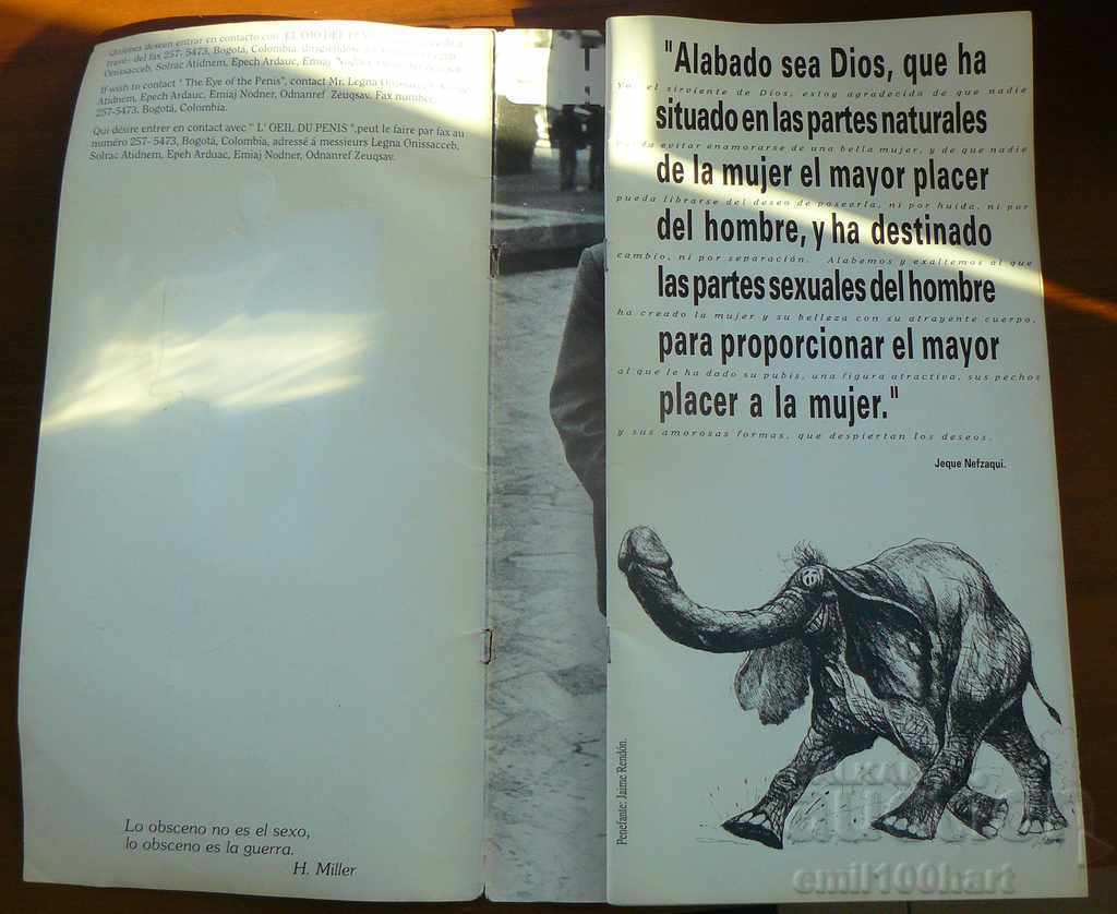 Аукцион Книга посветена на Пениса El ojo del pene Аукцион Книга посветена на Пениса El ojo del pene