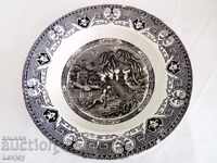 Old porcelain plate 19th century