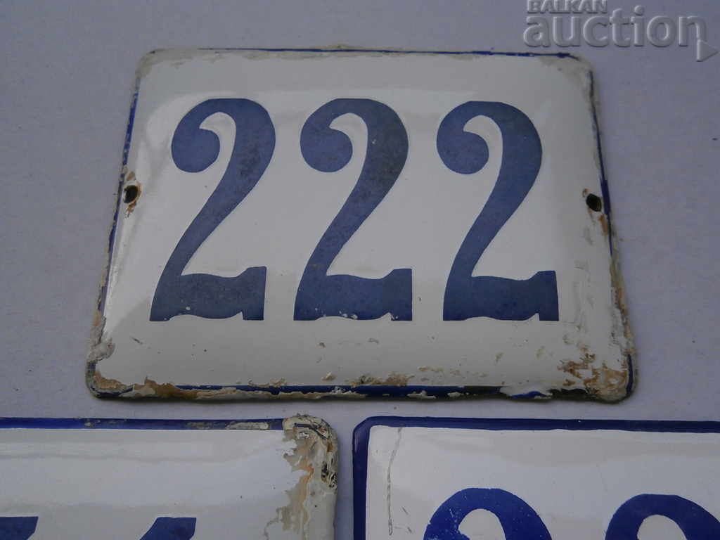 antique number plates lot RRR - 5 antique number plates lot RRR - 5