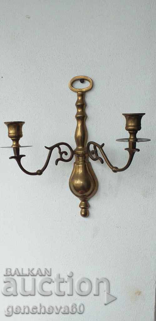 Antique bronze sconce