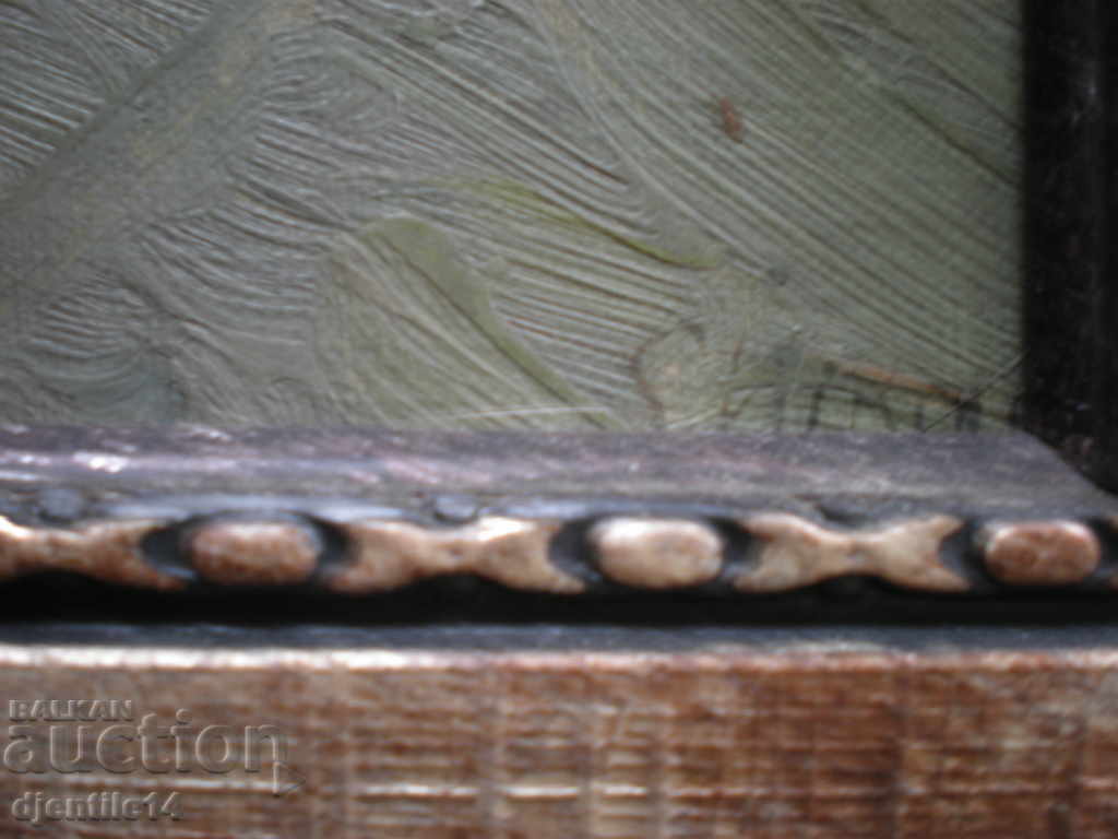 Auction Painting, oil, canvas on cardboard Auction Painting, oil, canvas on cardboard