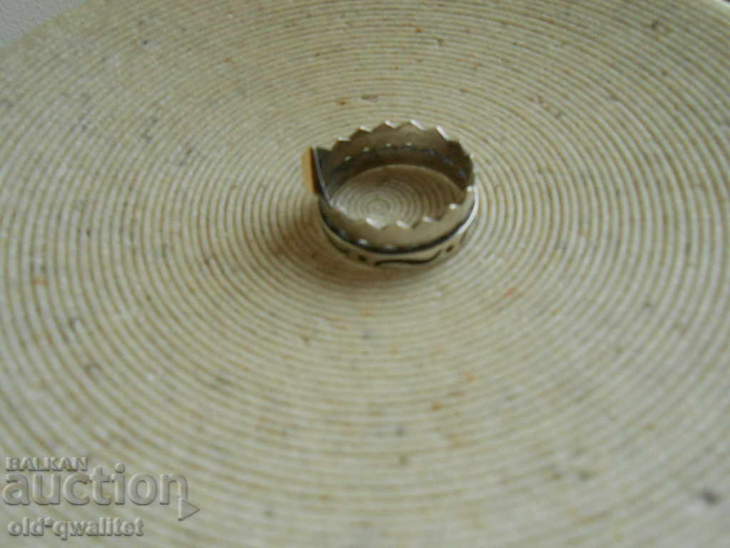 Delivery of Silver RING with Ruby, 925 Silver and 585 Gold Delivery of Silver RING with Ruby, 925 Silver and 585 Gold