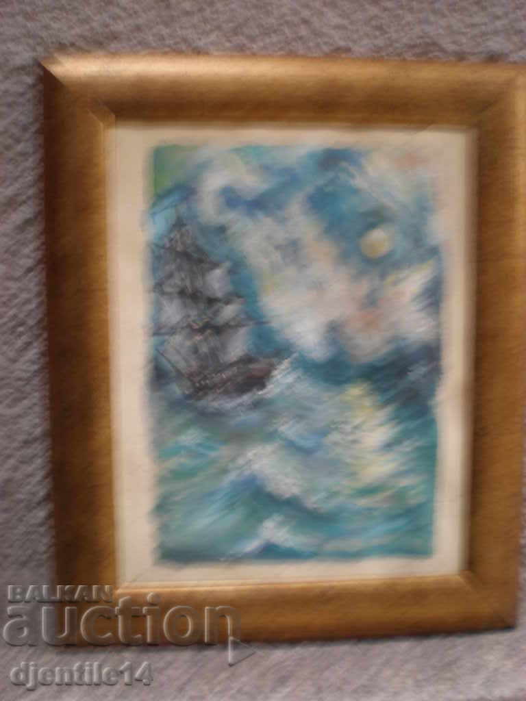 Picture, oil canvas framed with price 60.00 BGN | € 30.68 Picture, oil canvas framed with price 60.00 BGN | € 30.68
