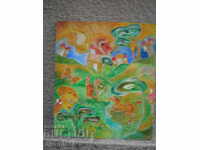 Картина,масло,фазер,подписана.