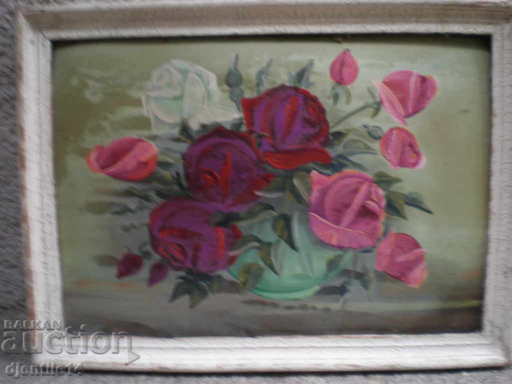 Pictură, ulei, carton. Pictură, ulei, carton.