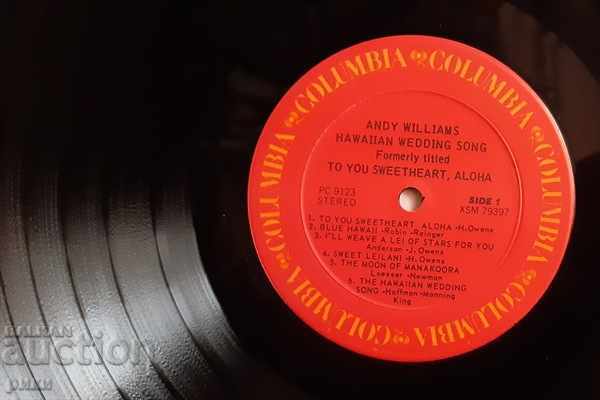 Licitație Andy Williams - Cântec de nuntă hawaian Licitație Andy Williams - Cântec de nuntă hawaian