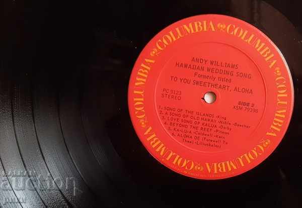 Livrarea Andy Williams - Cântec de nuntă hawaian Livrarea Andy Williams - Cântec de nuntă hawaian