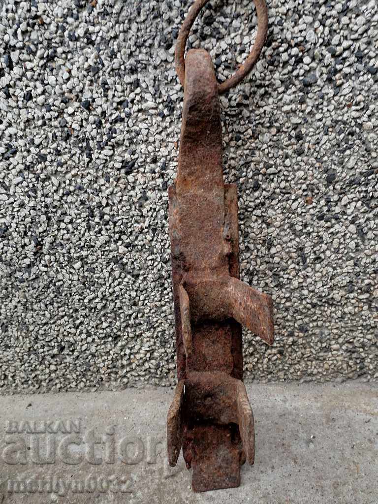 Old brake for wagon wagon wrought iron primitive - 6 Old brake for wagon wagon wrought iron primitive - 6