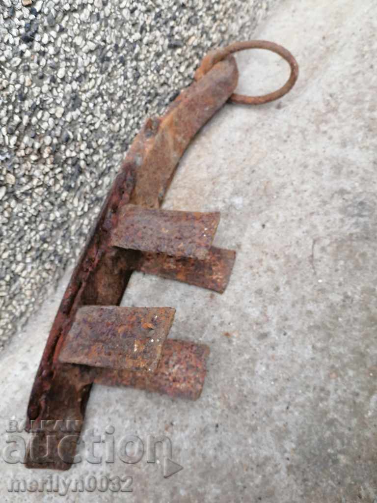 Old brake for wagon wagon wrought iron primitive - 7 Old brake for wagon wagon wrought iron primitive - 7