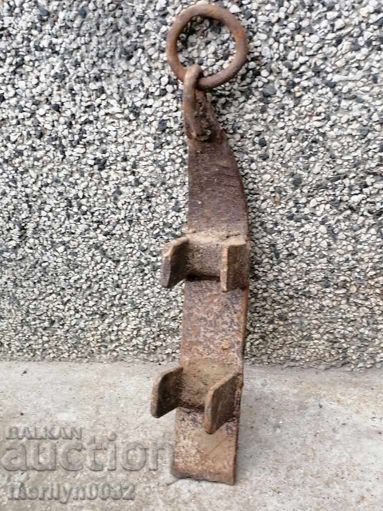 Стара спирачка за каруца талига ковано желязо примитив