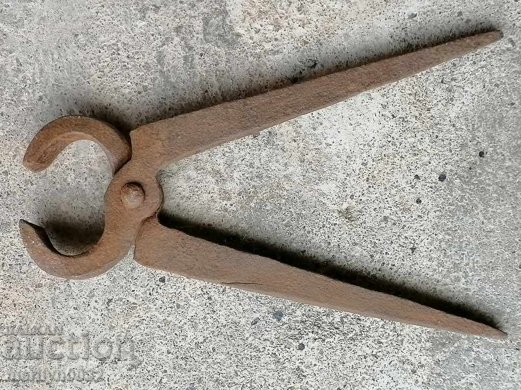 Antique primitive carpet/rug shears/scissors, early 20th century - 6