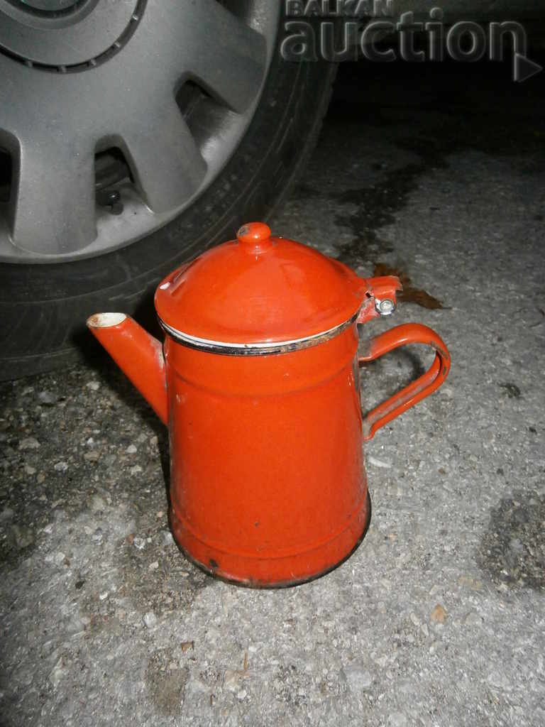 αντίκες Vintage ρετρό κατσαρόλα εμαγιέ - 5