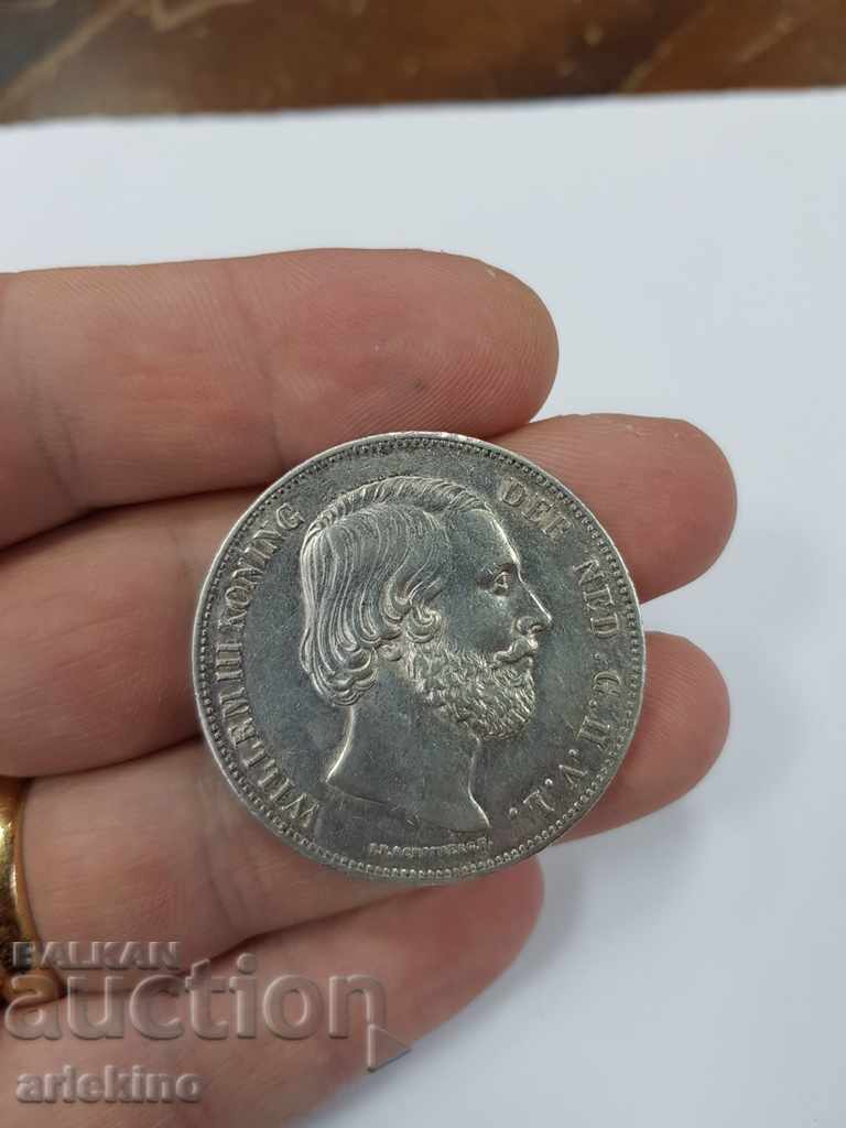 Delivery of Rare Dutch silver coin 2 1/2 G 1858 Delivery of Rare Dutch silver coin 2 1/2 G 1858