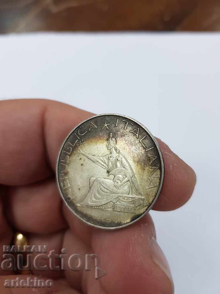 Delivery of Top quality Italian silver coin 500 pounds 1961 Delivery of Top quality Italian silver coin 500 pounds 1961