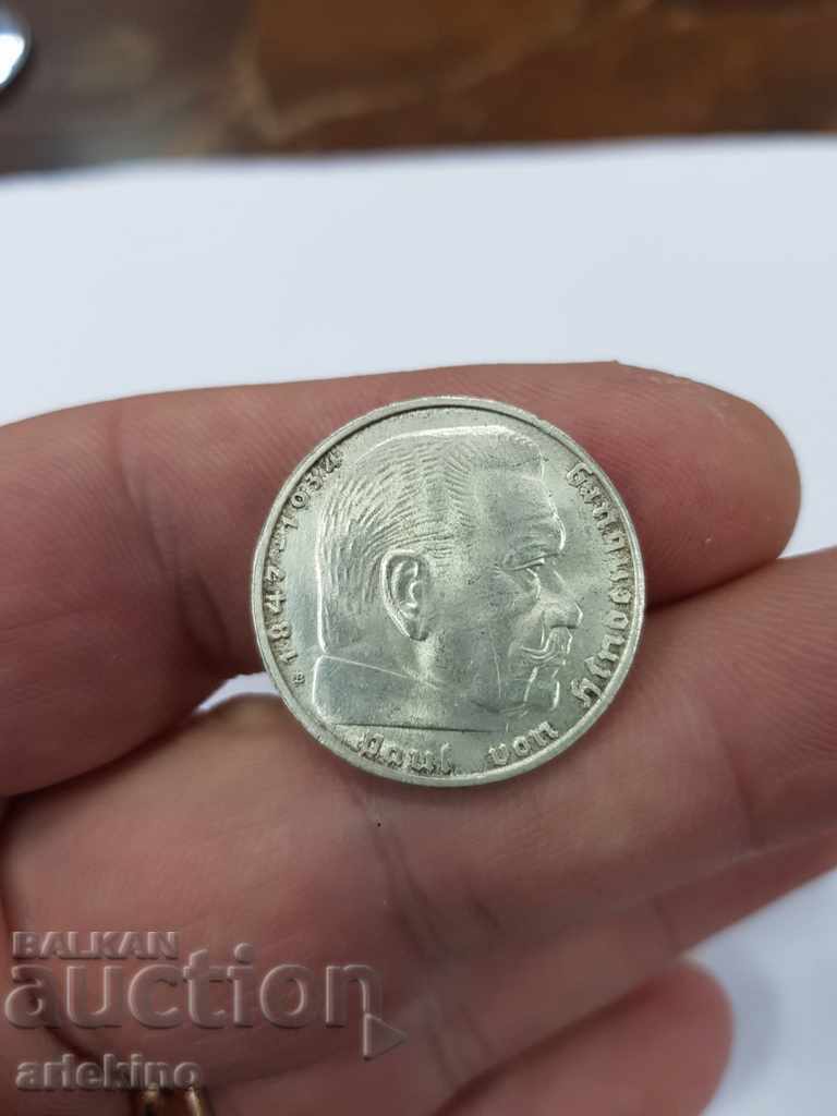 Delivery of Collectible silver German coin 2 stamps 1938 Delivery of Collectible silver German coin 2 stamps 1938