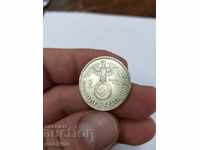 Collectible silver German coin 2 stamps 1938