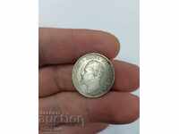 Monedă domnească bulgară de argint BGN 1 1891