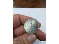 Топ качествена румънска сребърна монета 2 леи 1914