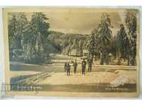 Carte poștală veche Borovets peisaj iarna 1958