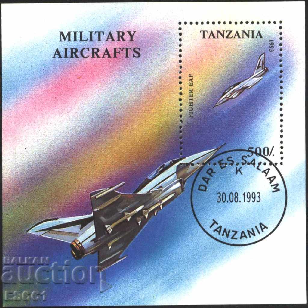 Клеймован блок Авиация Самолети 1993 от Танзания