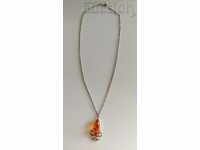 AMBER CHAIN NECKLACE NECKLACE MEDALLION JEWELRY JEWELERY
