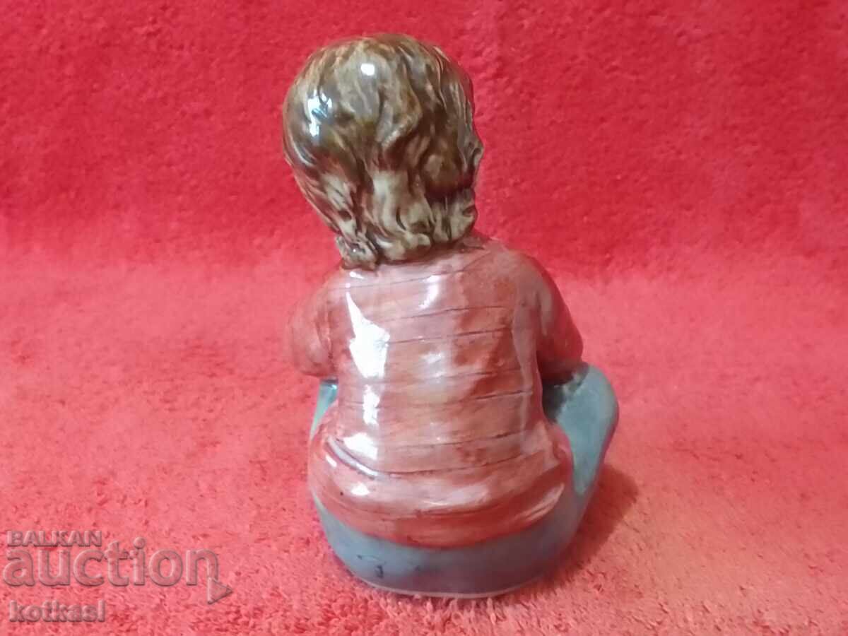 Delivery of Old porcelain figure Boy with a dog