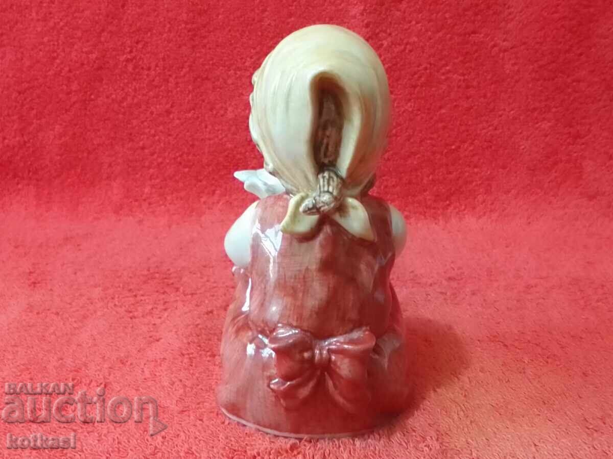 Delivery of Old porcelain figure Girl with a dove Delivery of Old porcelain figure Girl with a dove