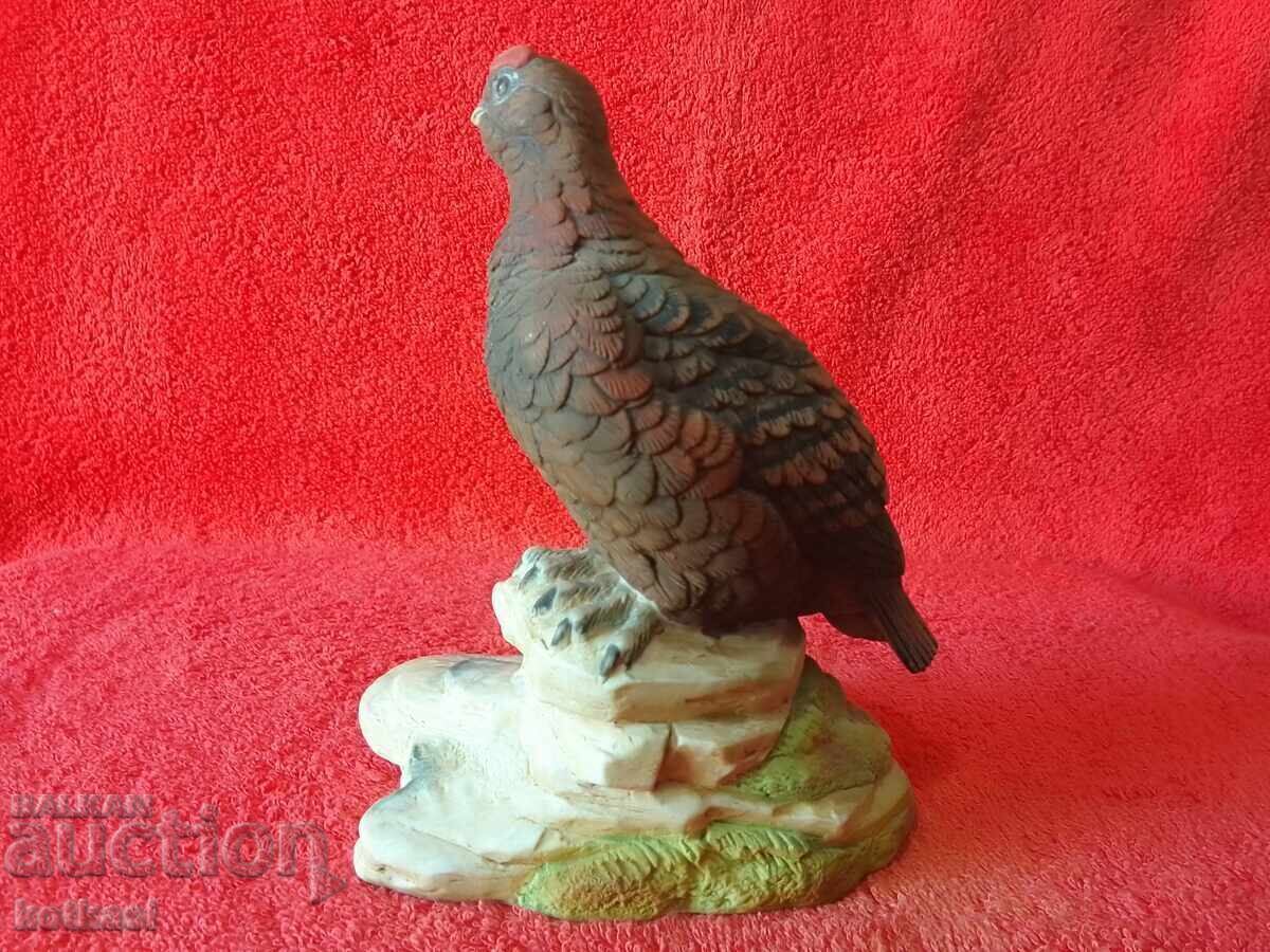 Livrarea Figurină veche din porțelan Potârniche, Prepeliță, Mierlă, whisky Famous Grouse