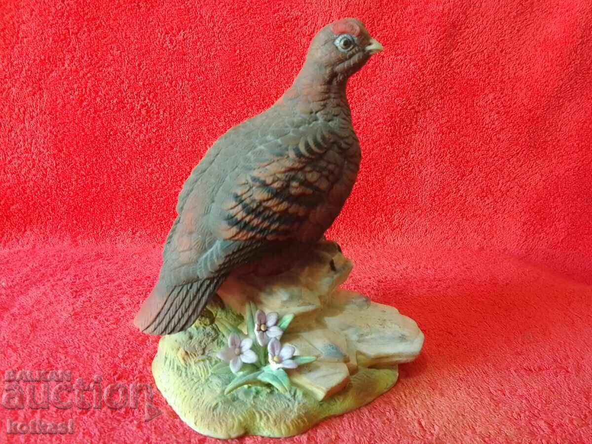 Old porcelain figure Pheasant Tetrev Keklik Yarebi Old porcelain figure Pheasant Tetrev Keklik Yarebi