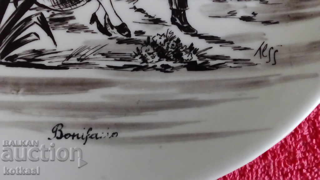 Old porcelain plate Musician Girl Song France with price 55.50 BGN | € 28.38 Old porcelain plate Musician Girl Song France with price 55.50 BGN | € 28.38