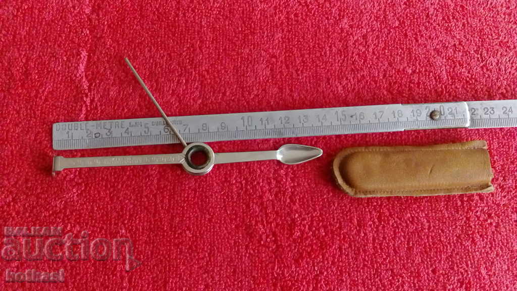 Old tool leather case for cleaning pipes Old tool leather case for cleaning pipes