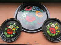 NEW BEAUTIFUL "KHOKHLOMA" SET FROM THE KYRGYZ SSR - 1982