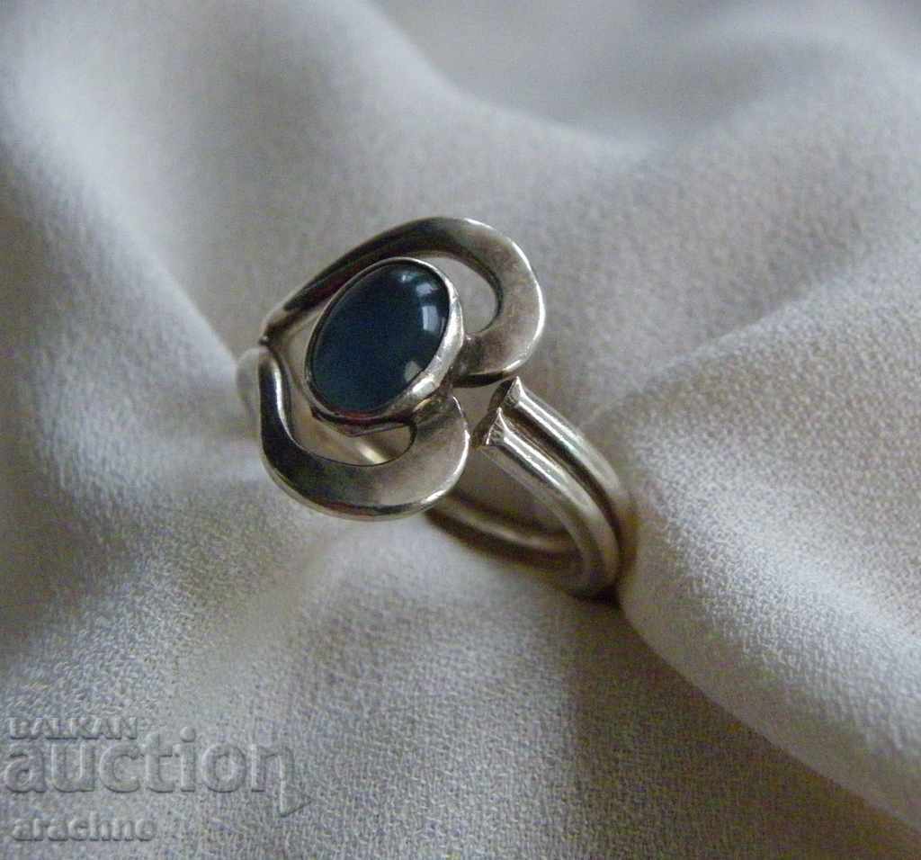 Delivery of Silver ring with aquamarine