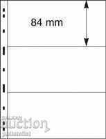 Foaie de bancnote Lindner Uniplate trei bancnote negre