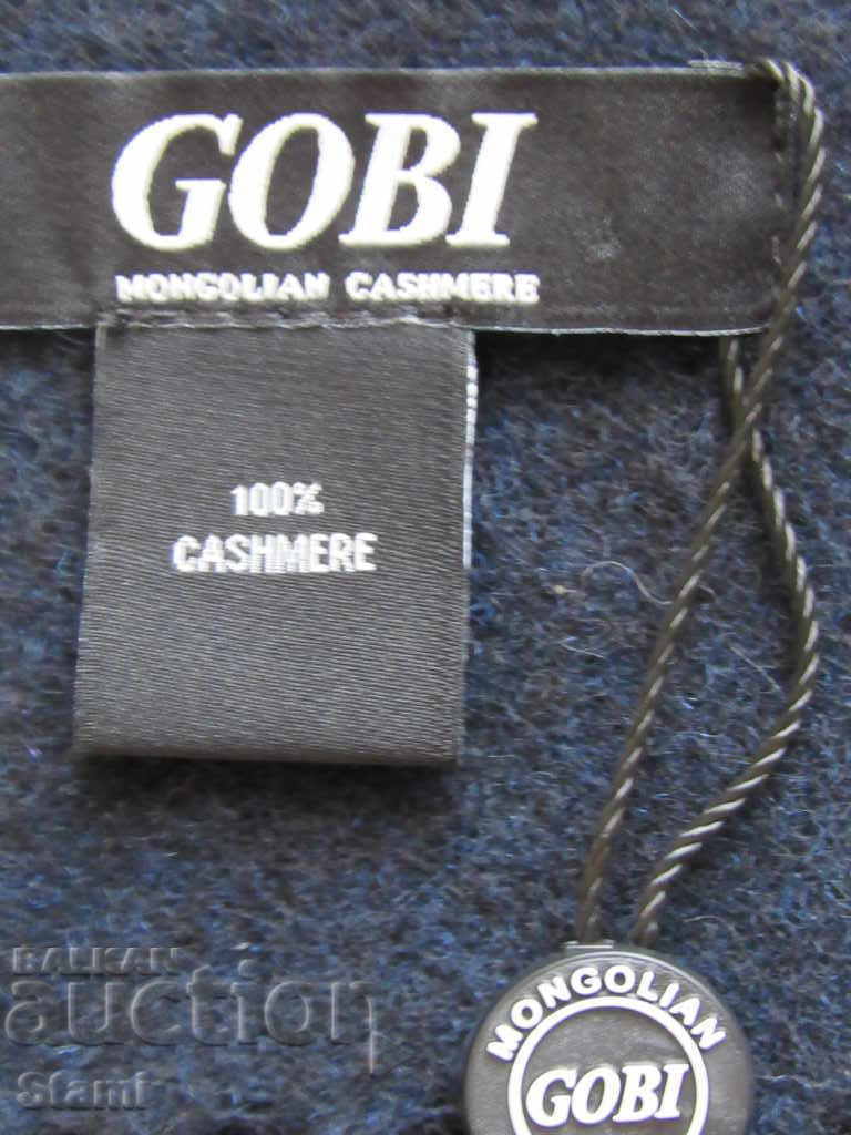 Delivery of New GOBI cashmere black scarf, Mongolia