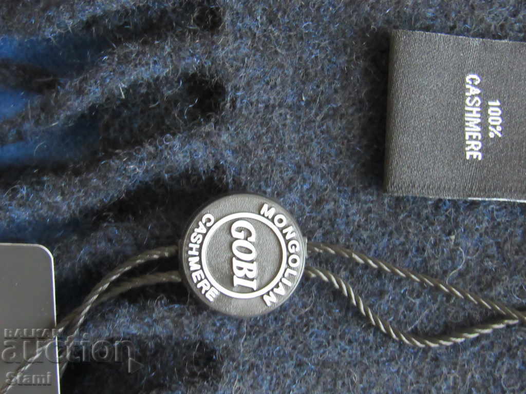 New GOBI cashmere black scarf, Mongolia - 5