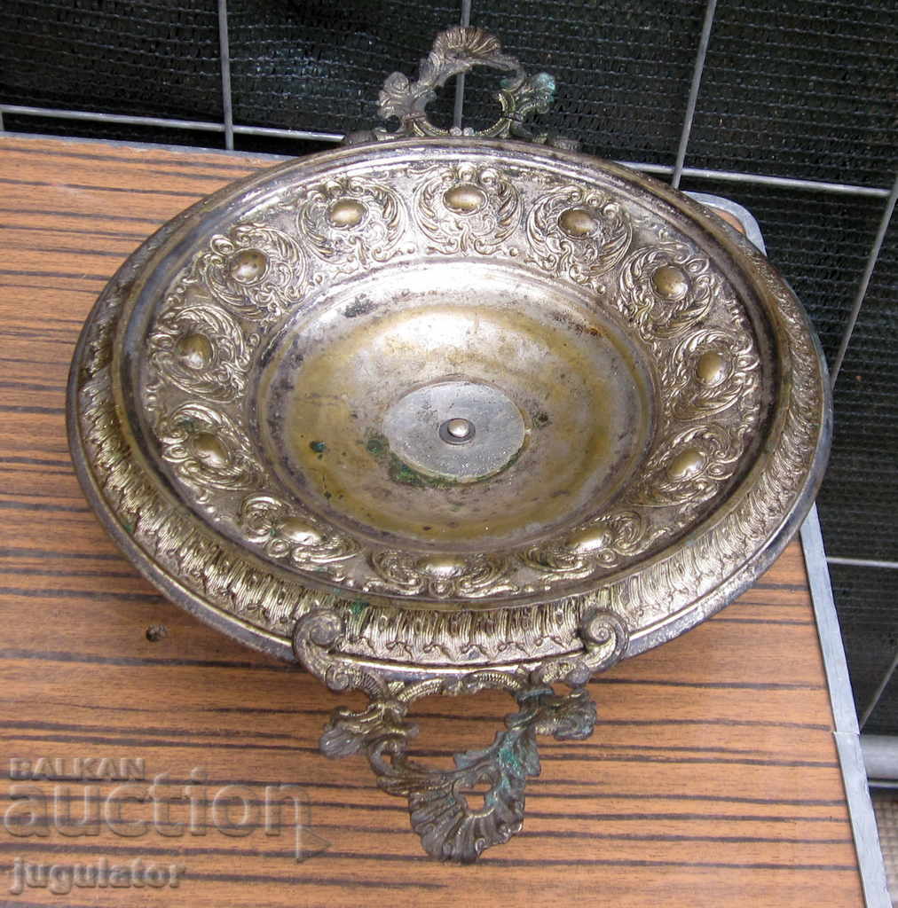 Delivery of Art Deco Vintage German WMF I/O Ornamental Fruit Tray Delivery of Art Deco Vintage German WMF I/O Ornamental Fruit Tray