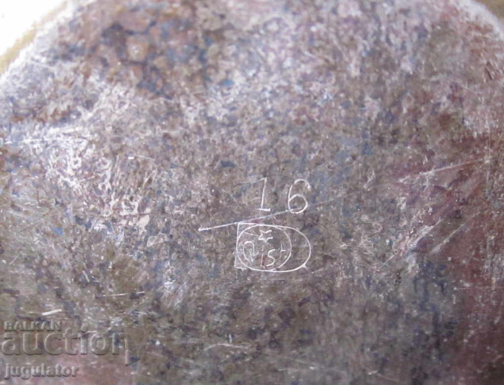 Art Deco Antique bronze silver-plated fruit bowl - marked - 6 Art Deco Antique bronze silver-plated fruit bowl - marked - 6