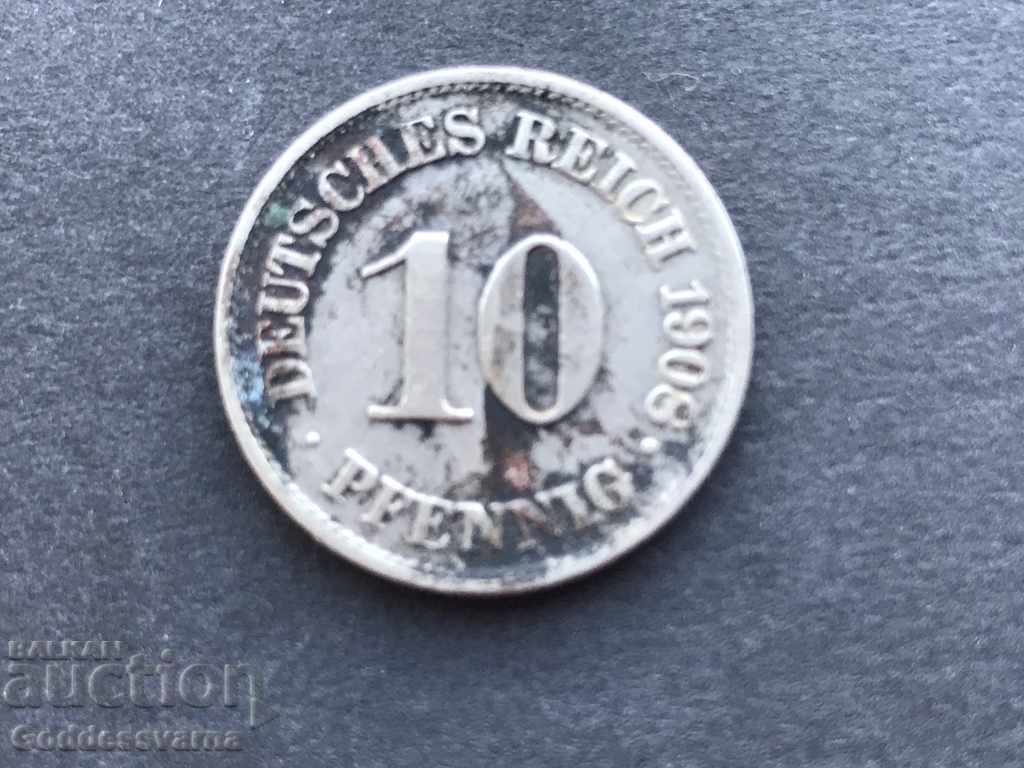 Germany 10 pfenig 1908 A with price 1.00 BGN | € 0.51 Germany 10 pfenig 1908 A with price 1.00 BGN | € 0.51