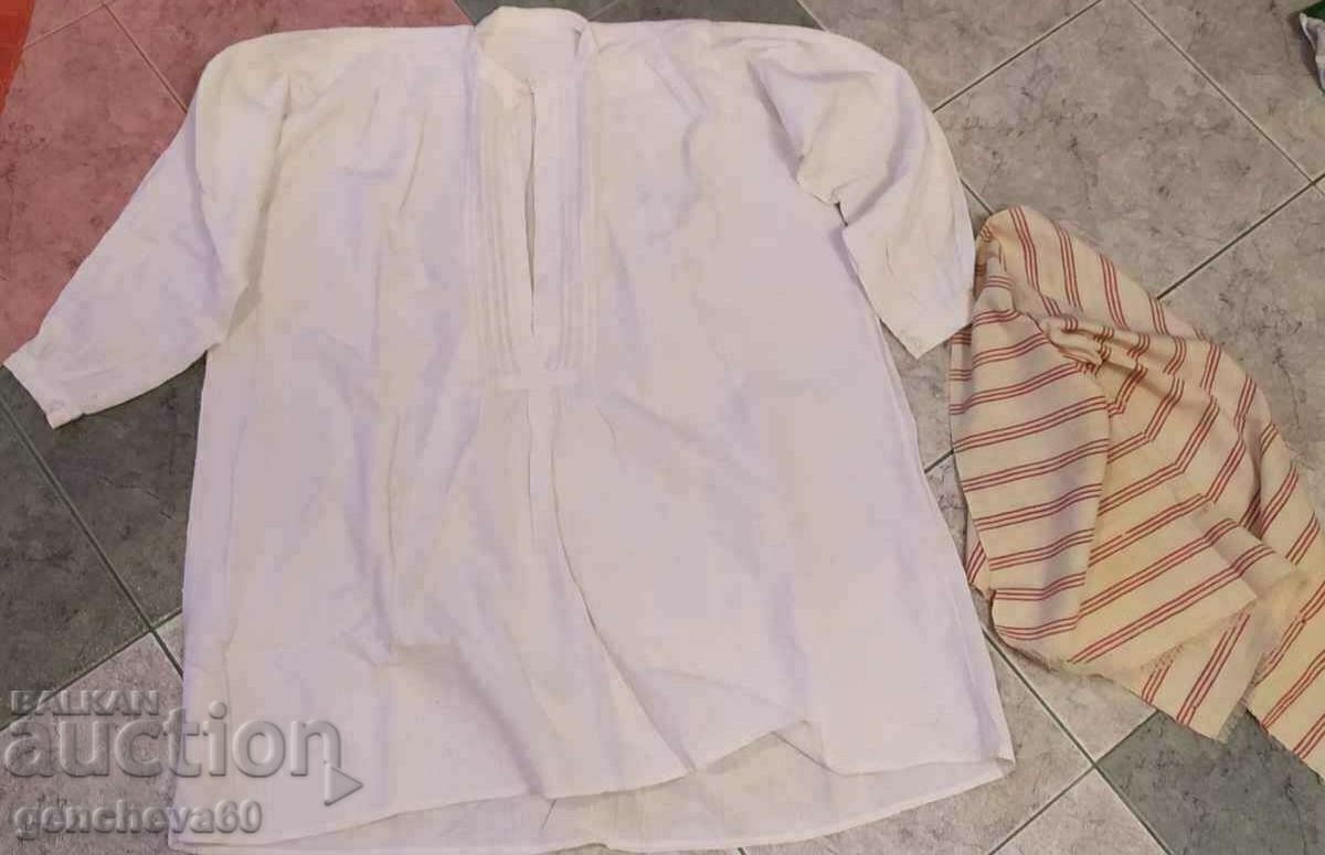 Delivery of Authentic Men's Shirt and Towel/Folk Costume Delivery of Authentic Men's Shirt and Towel/Folk Costume