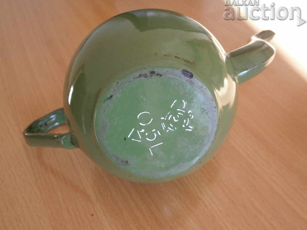 old vintage retro enamel teapot - 6 old vintage retro enamel teapot - 6