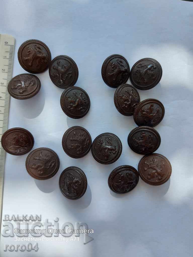 Delivery of OFFICER'S BUTTONS - KINGDOM OF BULGARIA Delivery of OFFICER'S BUTTONS - KINGDOM OF BULGARIA