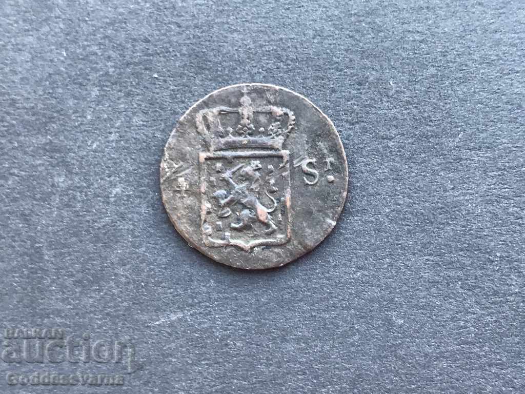NETHERLANDS EAST INDIES 1826 (Sumatra) 1/4 STUIVER with price 5.00 BGN | € 2.56