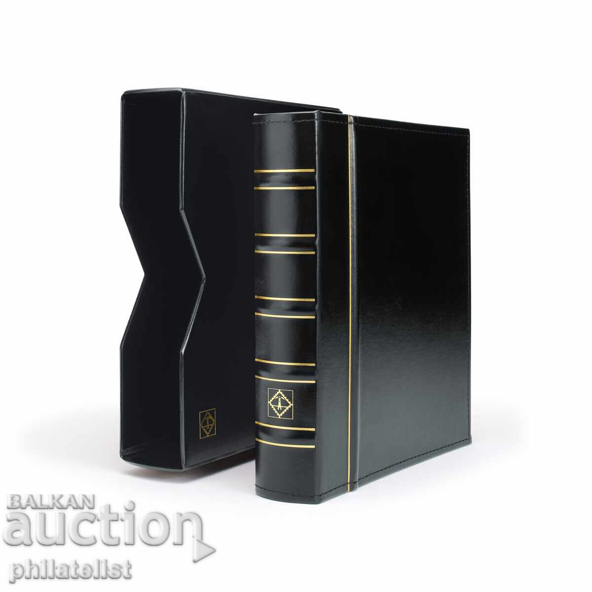 Delivery of Leuchtturm Optima luxury album with 10 sheets with black cassette Delivery of Leuchtturm Optima luxury album with 10 sheets with black cassette