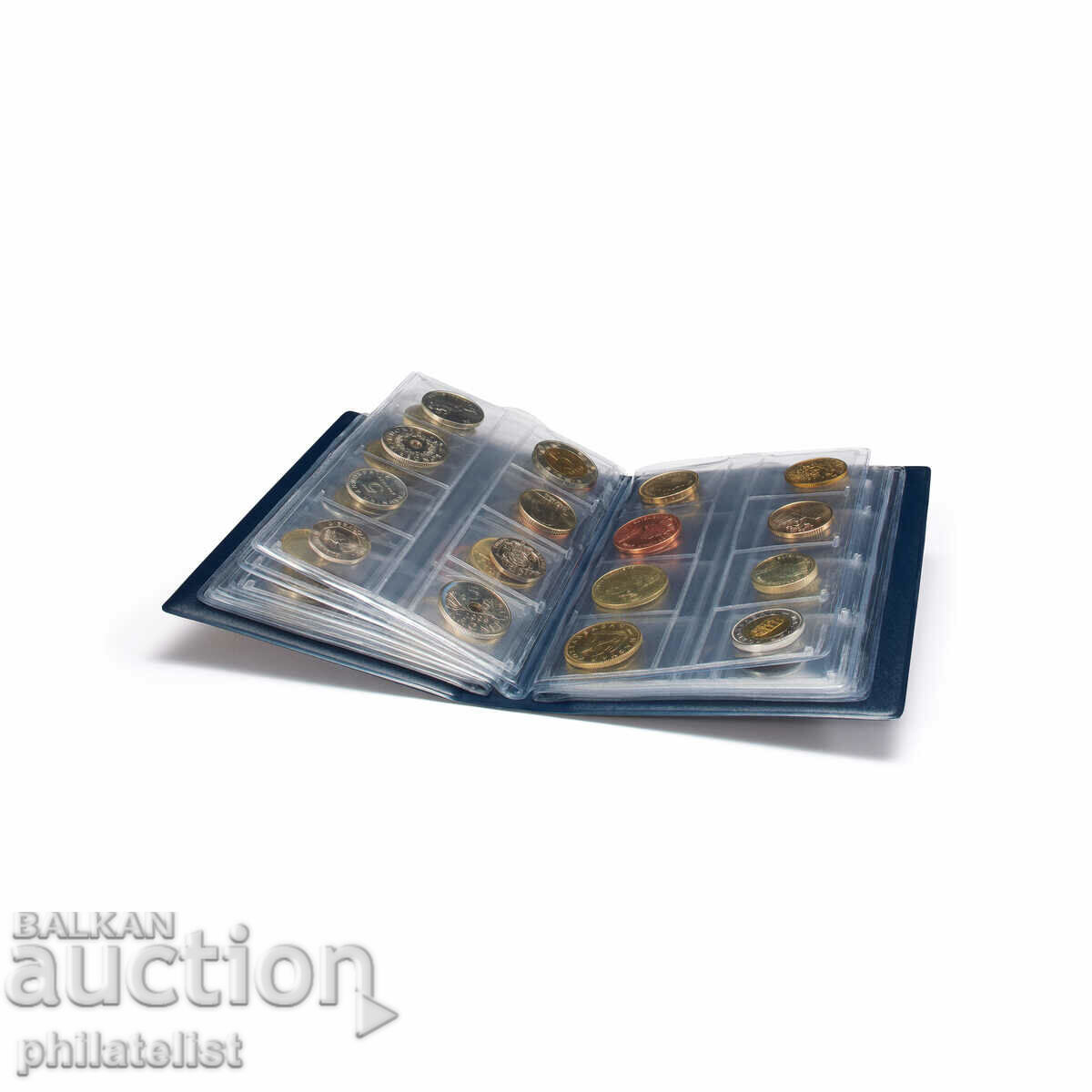 Leuchtturm pocket album for eight euro series - 64 coins with price 27.00 BGN | € 13.80