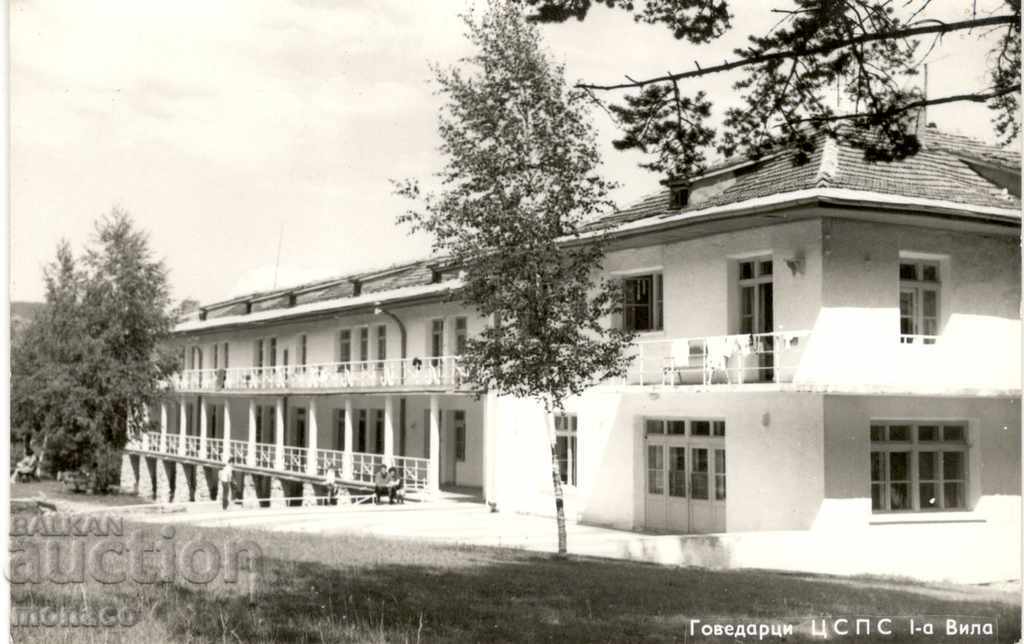Old postcard - Govedartsi, CPSS - 1st villa