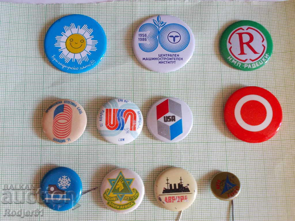 badges - metal, caps 11 pcs badges - metal, caps 11 pcs