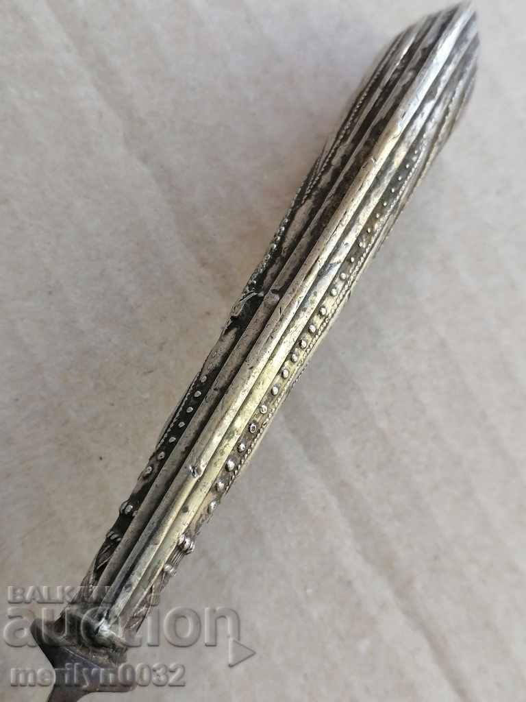 Auction An old knife with a silver handle of grandfather Vladika Auction An old knife with a silver handle of grandfather Vladika