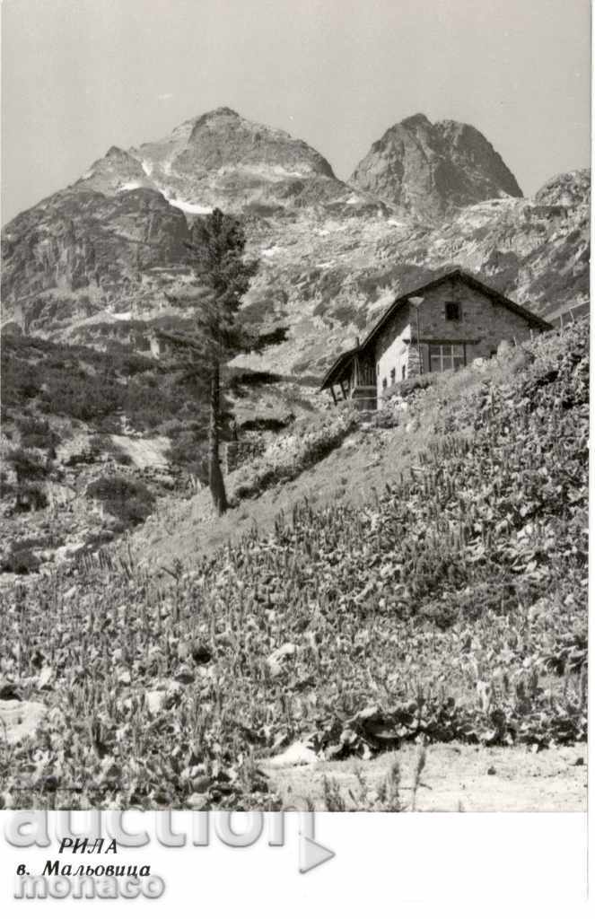 Old postcard - Rila, Malyovitsa peak